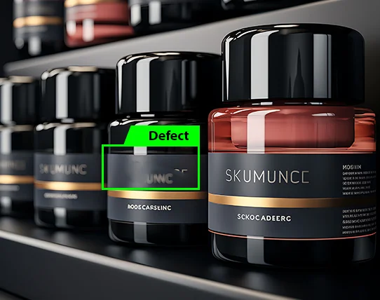 Cosmetic paint smudges and stains